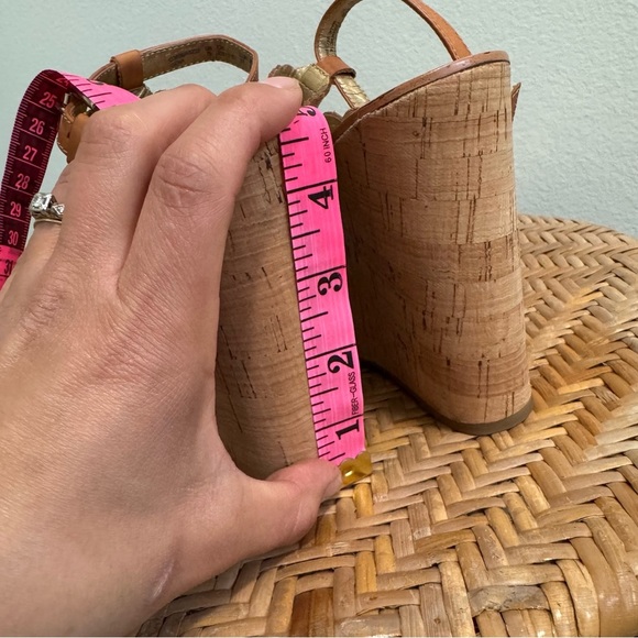Coach Laser Cut Gena Wedge Sandal Size 7 - Picture 14 of 15